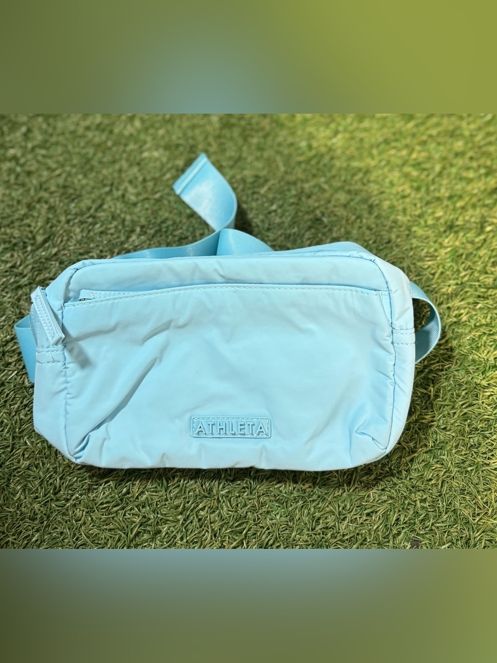 Athleta All About Large Crossbody Purse Bag Aqua Blue Casual Travel -NWOT - Picture 2 of 13